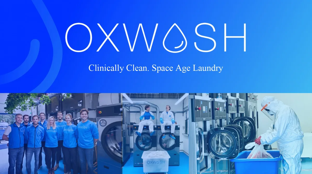 Here's an exclusive look at the pitch deck laundry startup Oxwash used to persuade Twitter cofounder Biz Stone to invest · slide 1