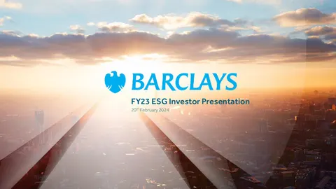 Barclays FY2023 ESG Investor Presentation