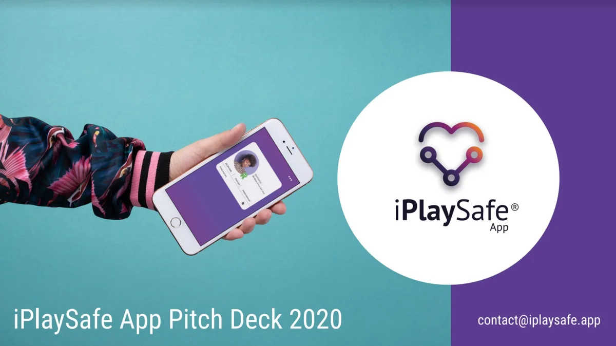 Sexual health startup iPlaySafe used this pitch deck to win $1 million in seed funding · slide 1