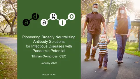 Adagio Therapeutics | Investor Conference Presentation Deck | 19 slides