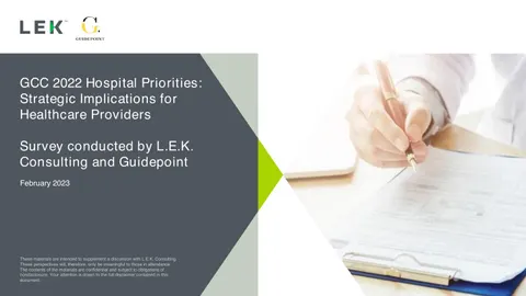GCC 2022 Hospital Priorities: Strategic Implications for Healthcare Providers