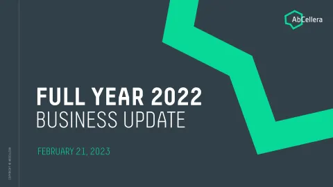 AbCellera | Results Presentation Deck | 23 slides