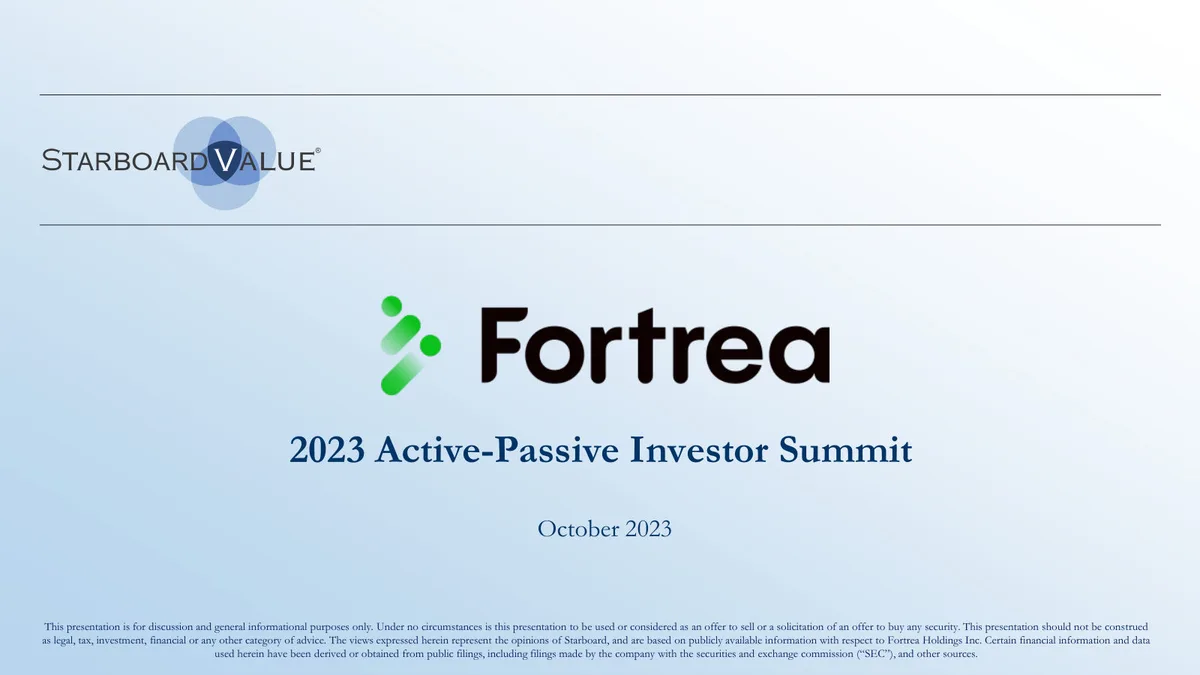 Fortrea Holdings Inc. (FTRE) · slide 1