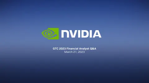 NVIDIA | Investor Presentation Deck | 14 slides