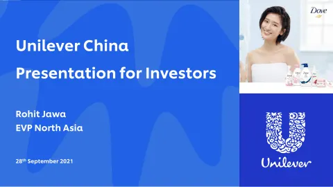 Unilever | Investor Day Presentation Deck | 28 slides