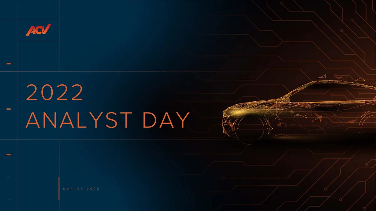 ACV Auctions | Investor Day Presentation Deck | 137 slides · slide 1