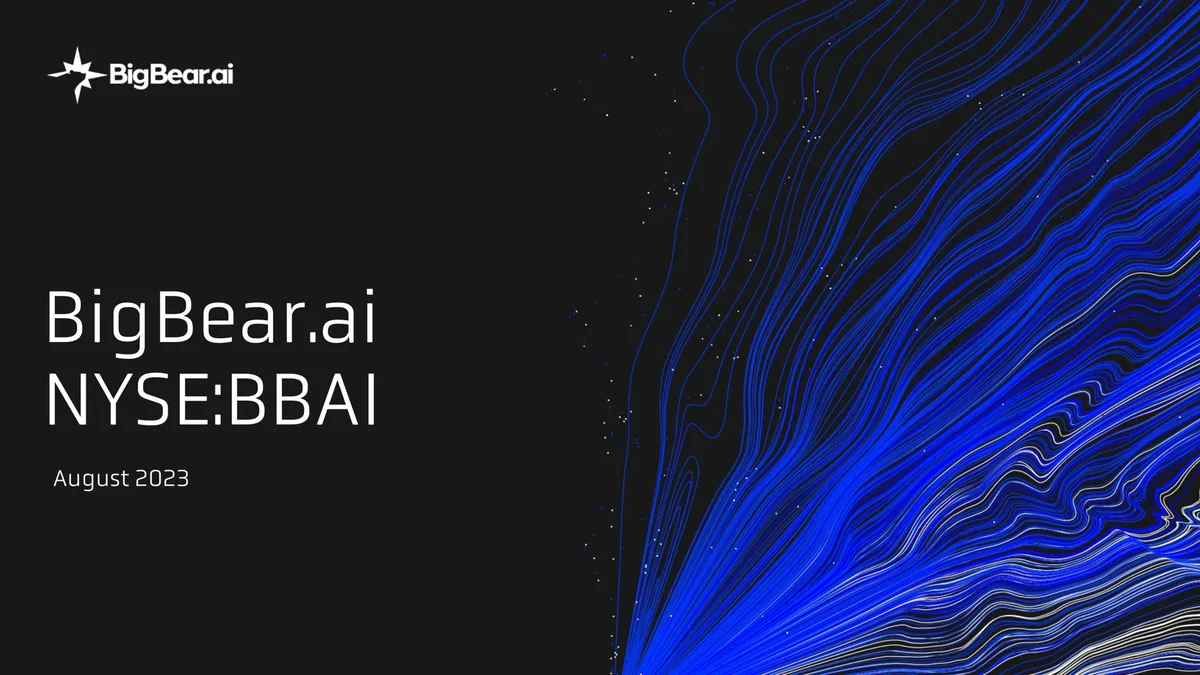 Bigbear AI | Investor Presentation Deck | 29 slides · slide 1
