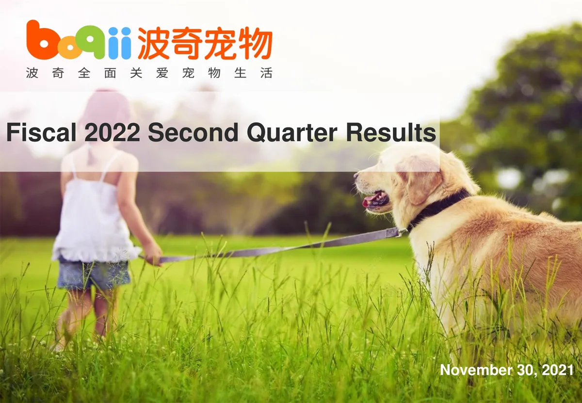 Boqii Holding | Results Presentation Deck | 13 slides · slide 1