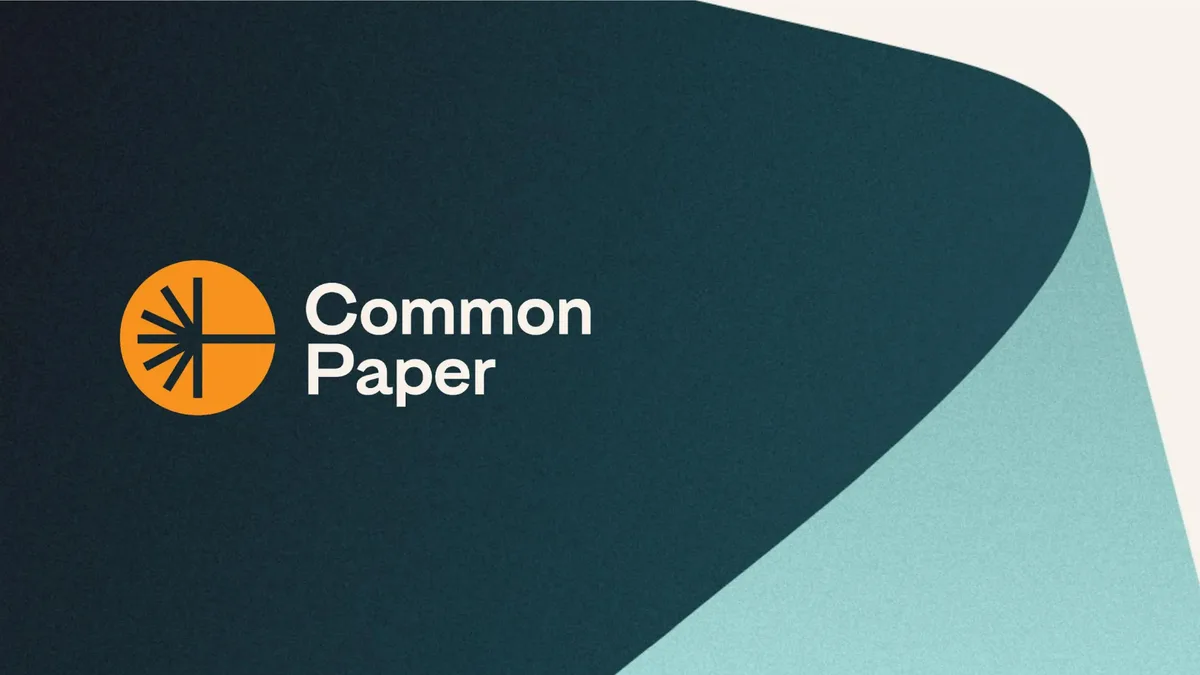 The 13-page pitch deck Common Paper used to raise $4.5 million · slide 1