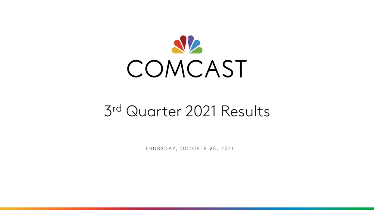 Comcast | Results Presentation Deck | 12 slides · slide 1