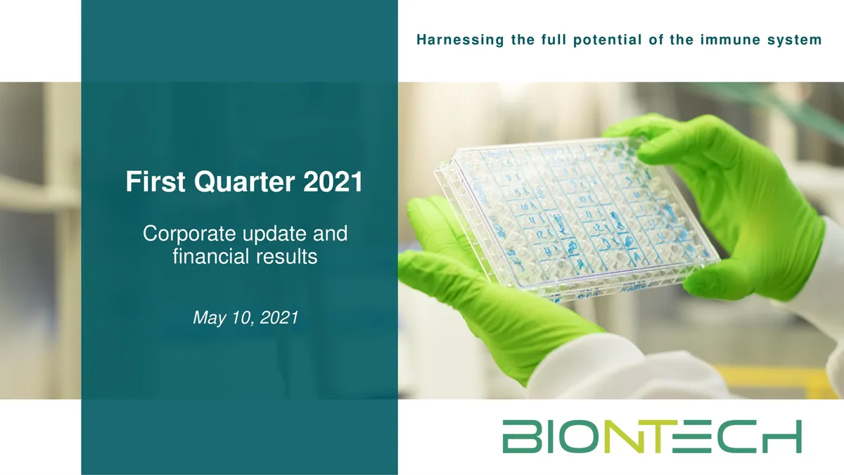 BioNTech | Results Presentation Deck | 30 slides · slide 1