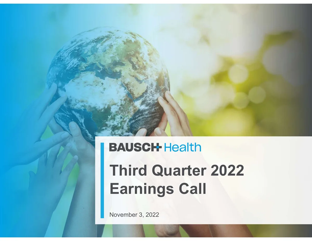 Bausch Health Companies | Results Presentation Deck | 48 slides · slide 1