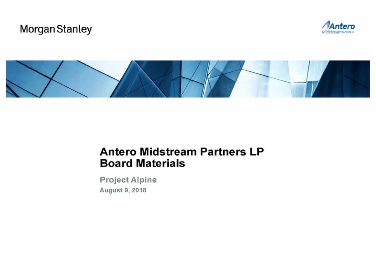 Morgan Stanley | Investment Banking Pitch Book | 24 slides · slide 1