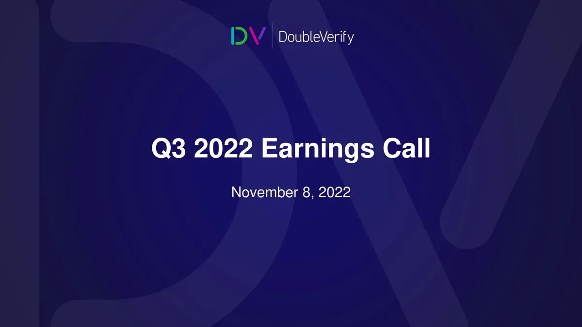 DoubleVerify | Results Presentation Deck | 16 slides · slide 1