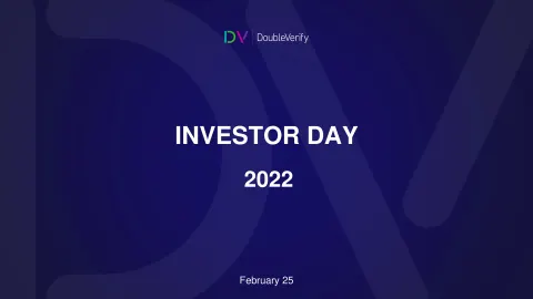 DoubleVerify | Investor Day Presentation Deck | 103 slides