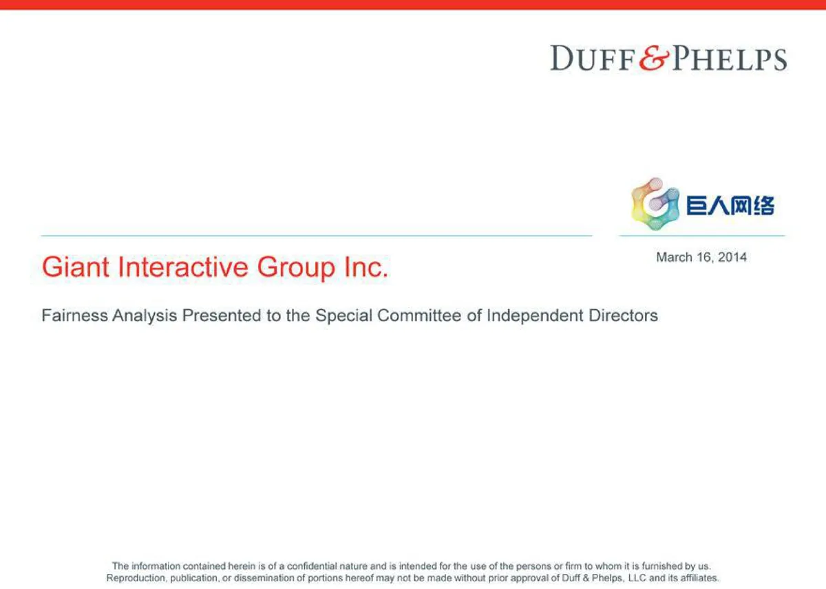 Duff &amp; Phelps | Investment Banking Pitch Book | 29 slides · slide 1