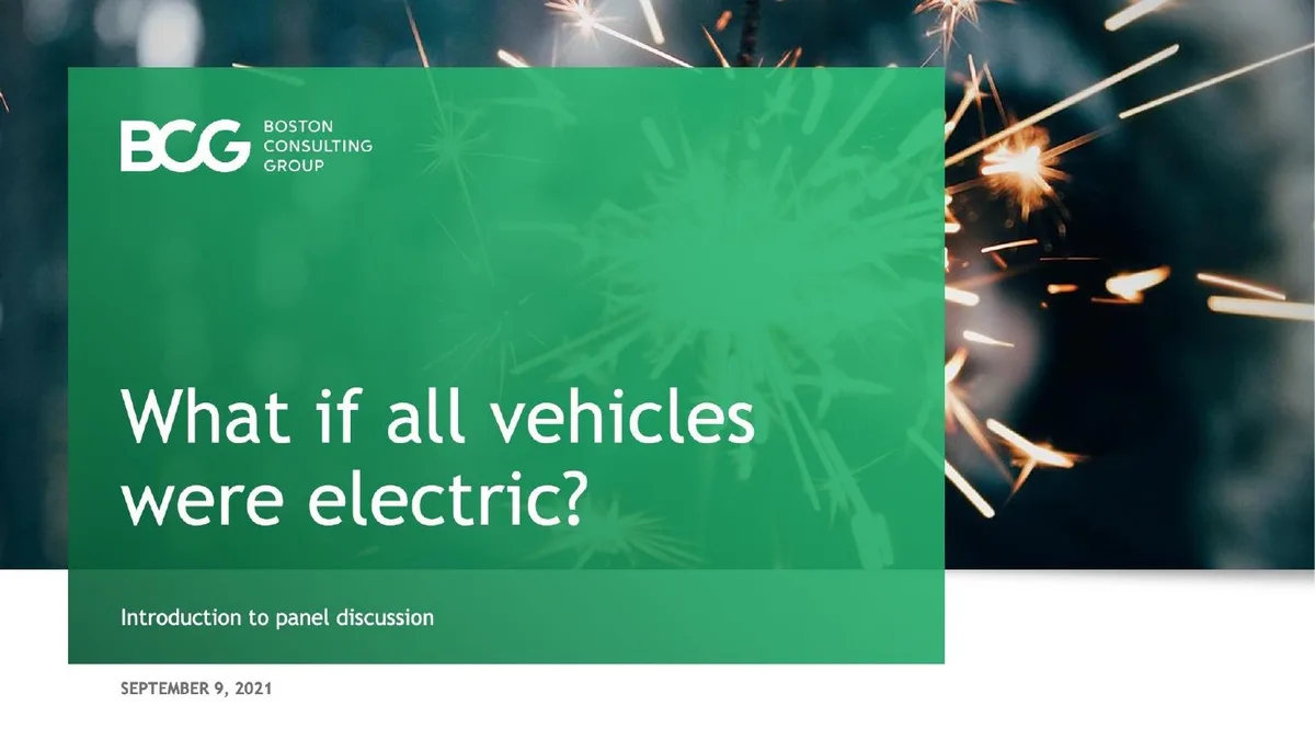 What if all vehicles were electric? · slide 1