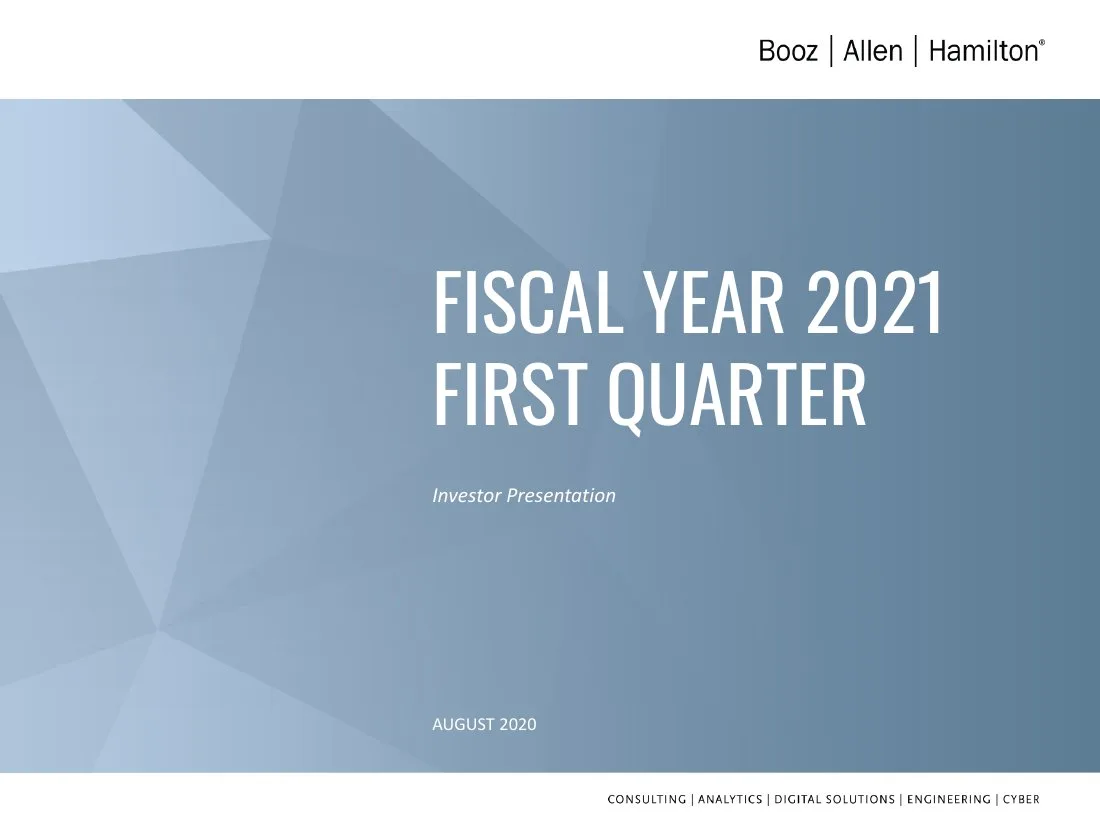 Fiscal Year 2021 First Quarter · slide 1