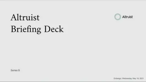 Altruist Pitch Deck