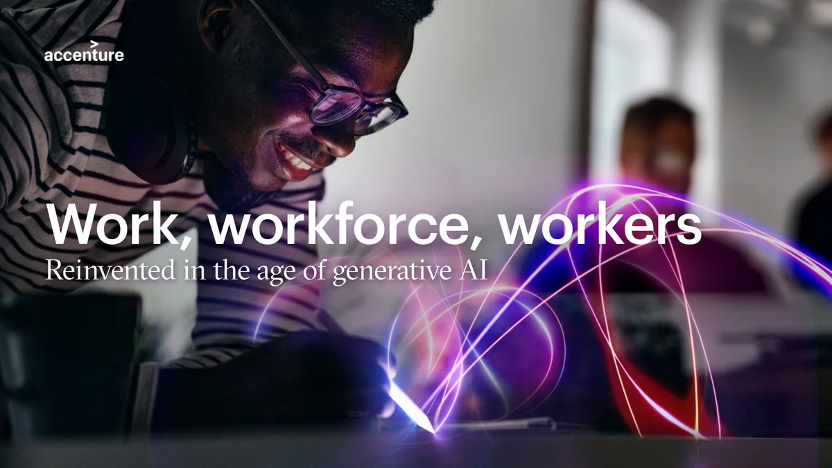Work, workforce, workers Reinvented in the age of generative AI · slide 1