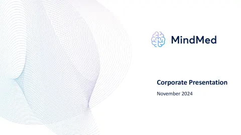 MindMed | Investor Presentation Deck | 42 slides