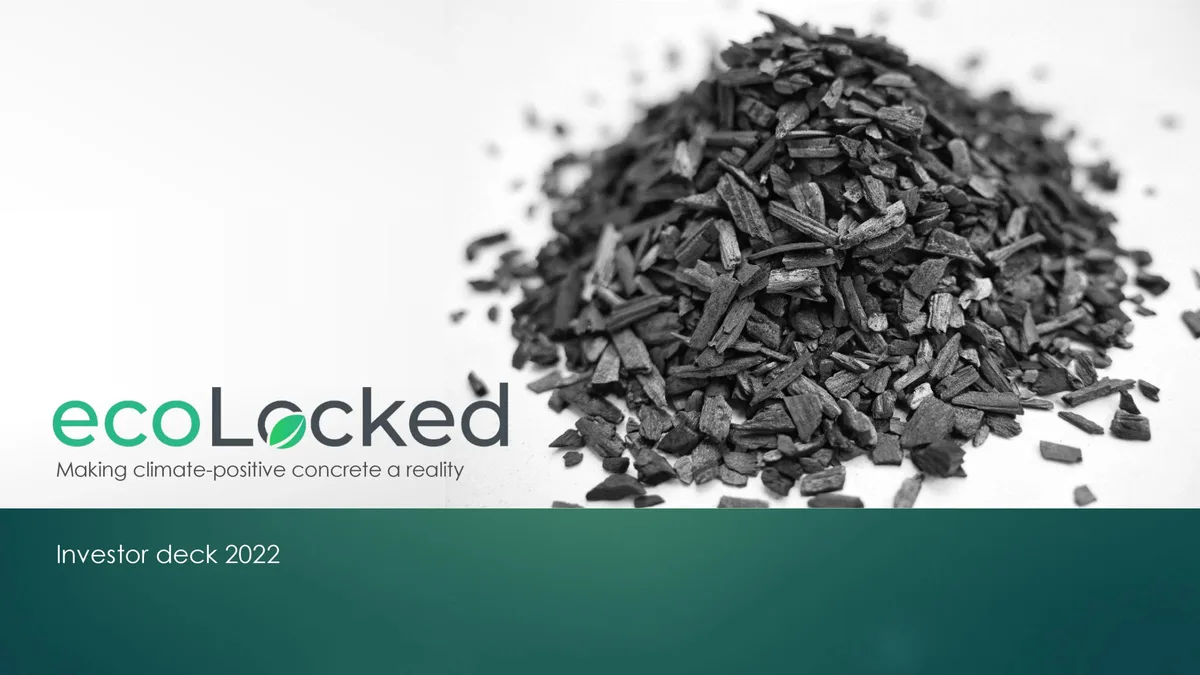 EcoLocked: Startup aiming to decarbonize construction lands $1.8 million · slide 1