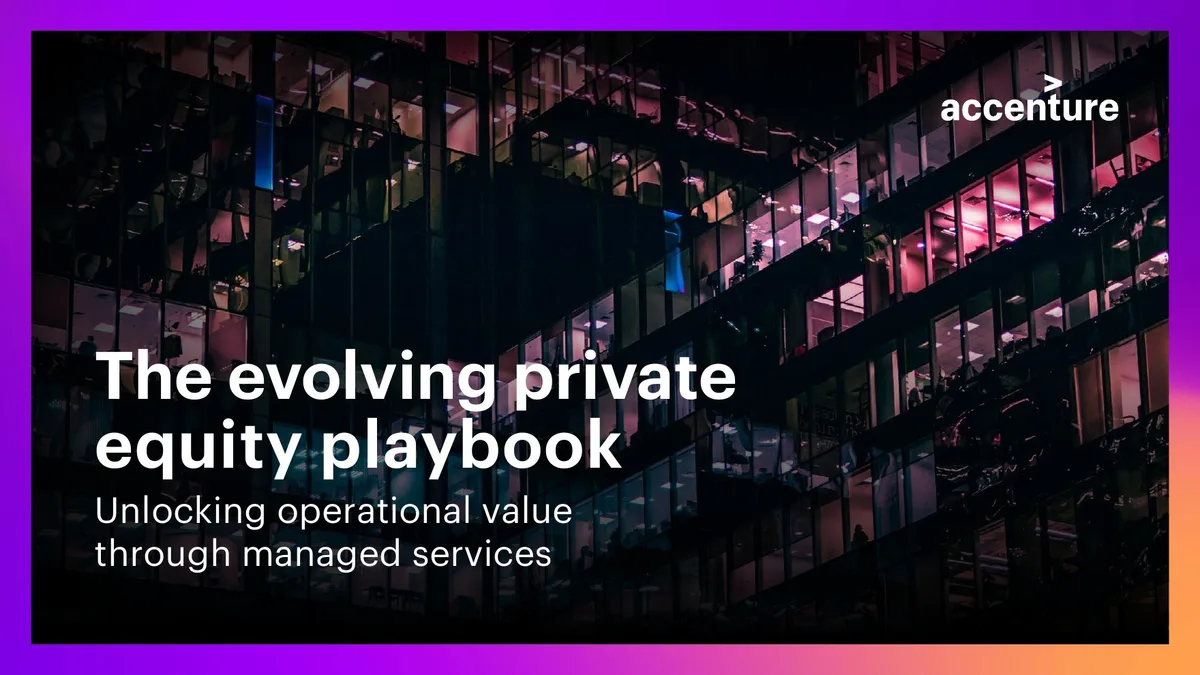 The evolving private equity playbook · slide 1