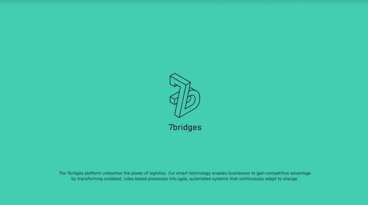 Check out the pitch deck AI startup 7bridges used to win $3.4 million from LocalGlobe and Crane Venture Partners · slide 1