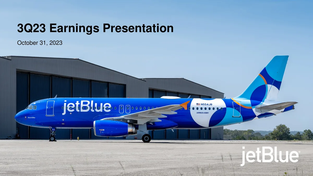 jetBlue | Results Presentation Deck | 20 slides · slide 1