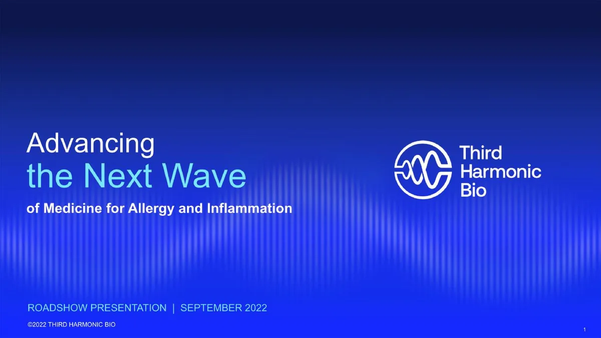 Third Harmonic Bio | IPO Presentation Deck | 24 slides · slide 1