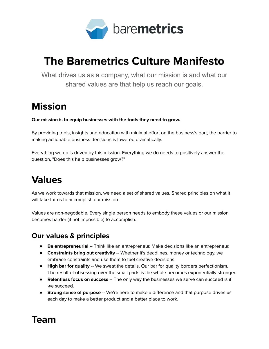 baremetrics culture code · slide 1