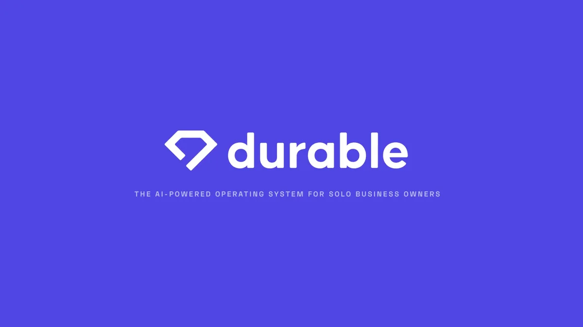 Read the pitch deck Durable used to raise $6.25 million · slide 1
