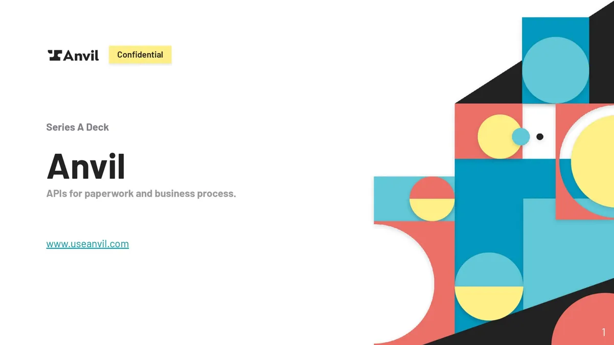 Includes company logo, confidential tag, and website URL.