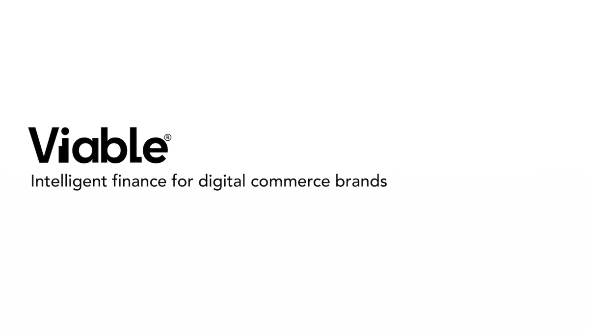 Viable: London fintech startup's pitch deck that raised seed funding · slide 1