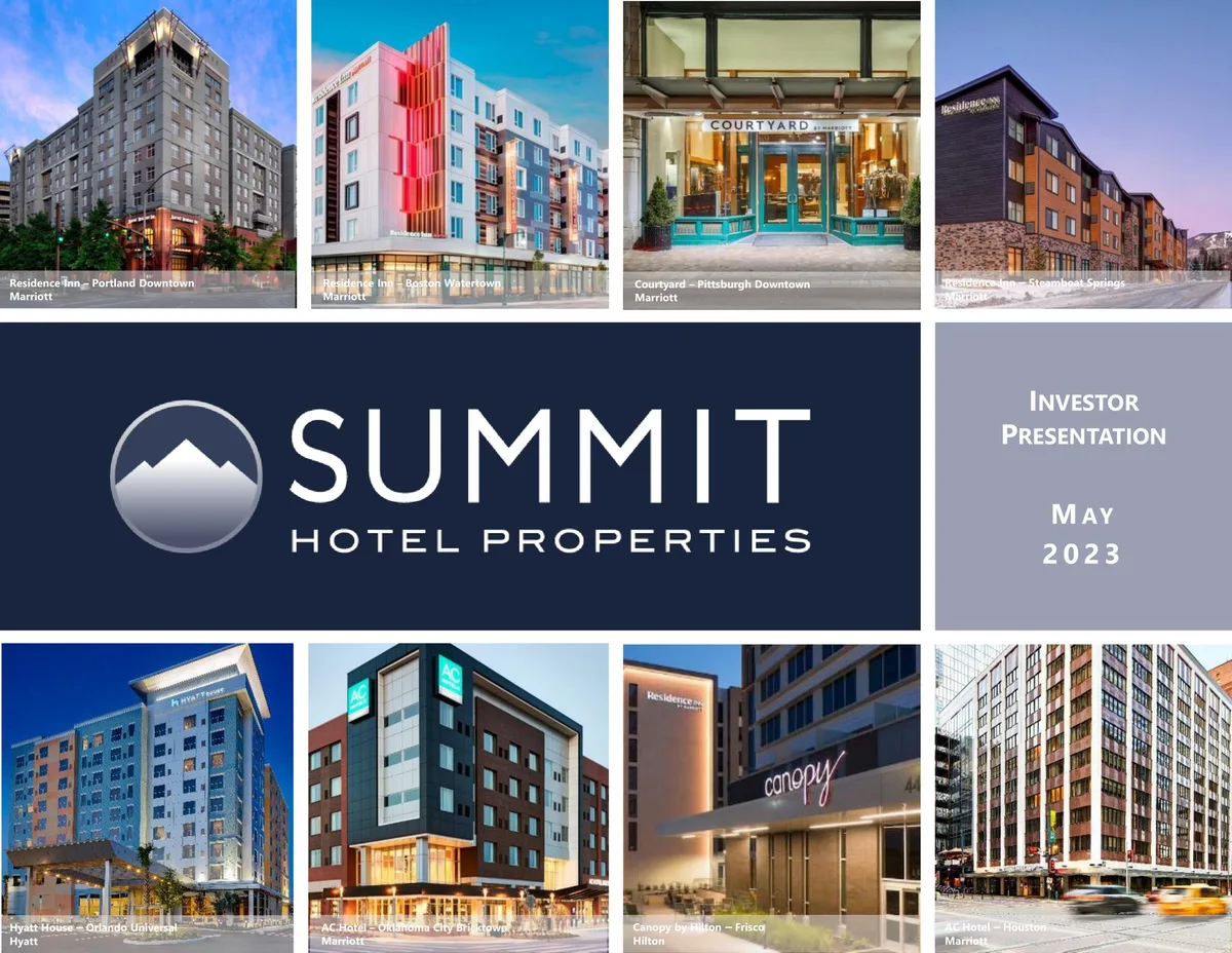 Summit Hotel Properties | Investor Presentation Deck | 30 slides · slide 1