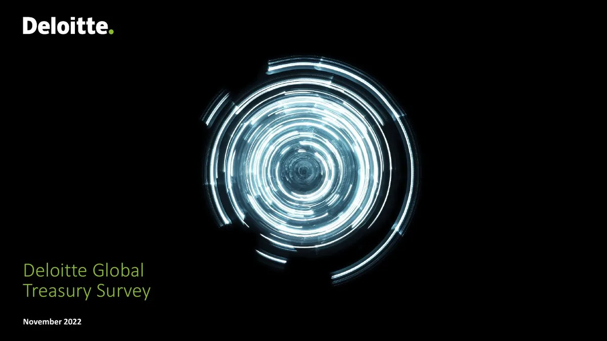 Deloitte Global Treasury Survey · slide 1