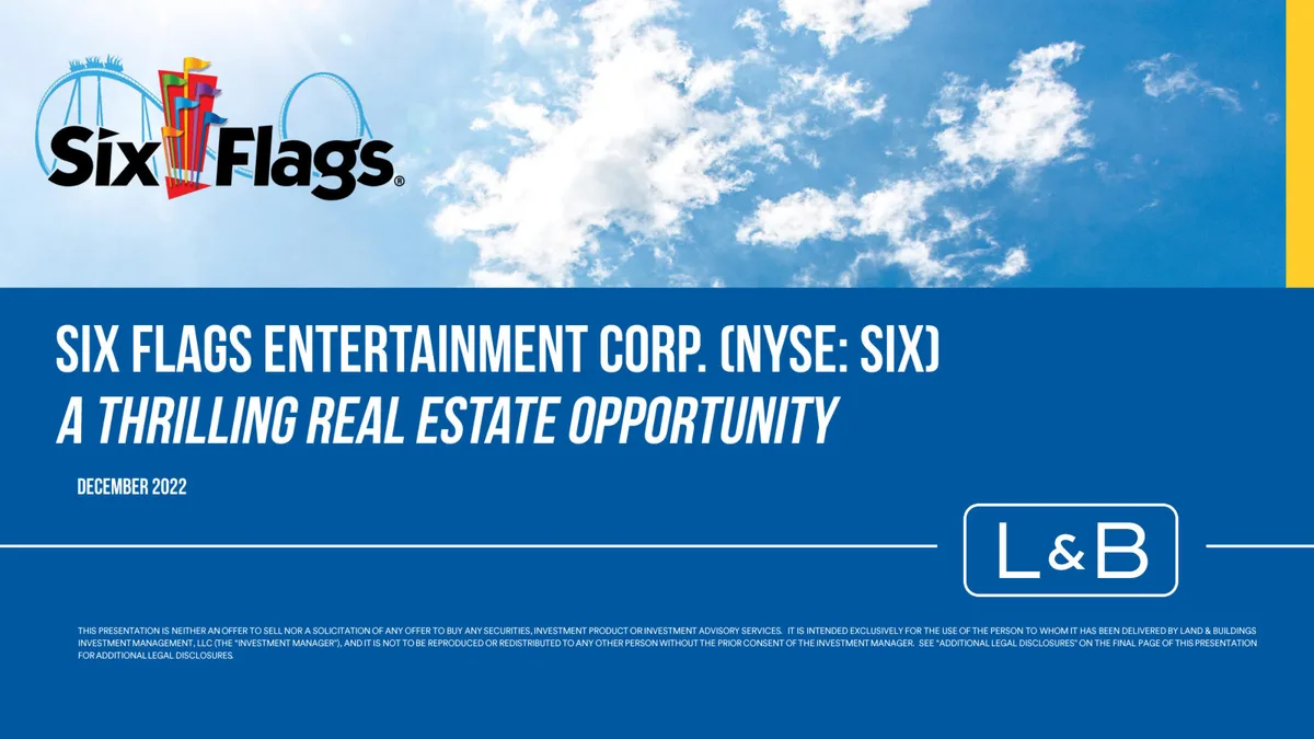 Six Flags Entertainment Corp. (SIX) · slide 1