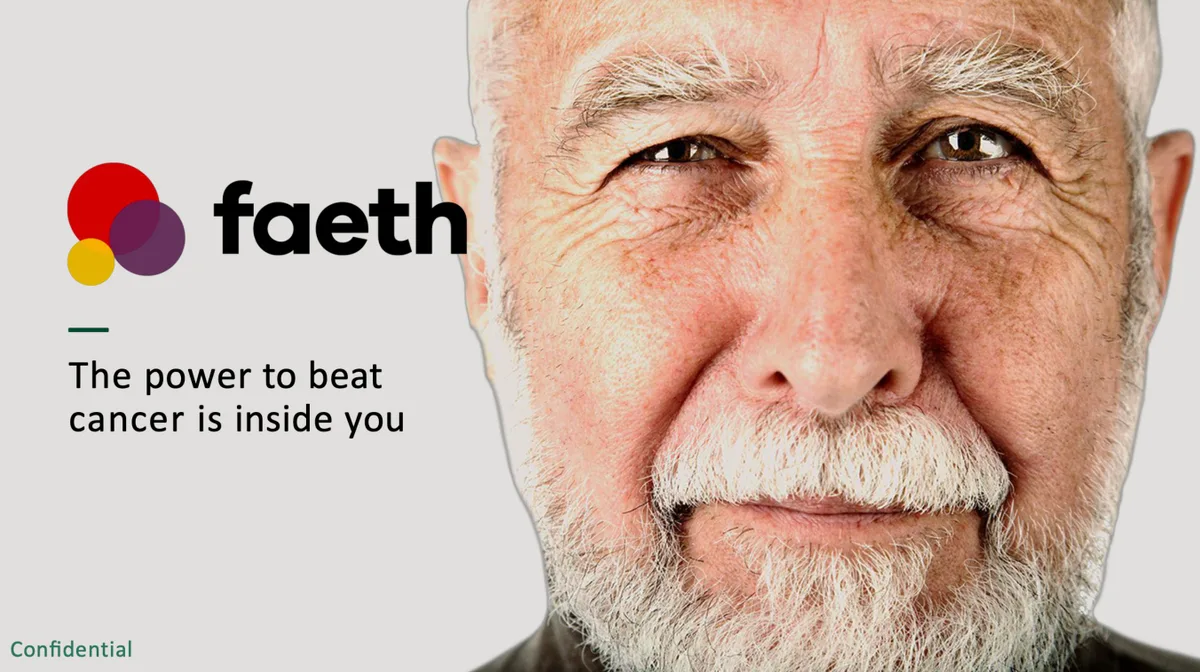 Faeth Therapeutics Series A pitch deck: $47 million to fight cancer · slide 1