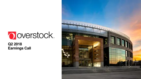 Overstock | Results Presentation Deck | 33 slides