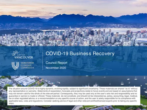 COVID-19 Business Recovery Vancouver