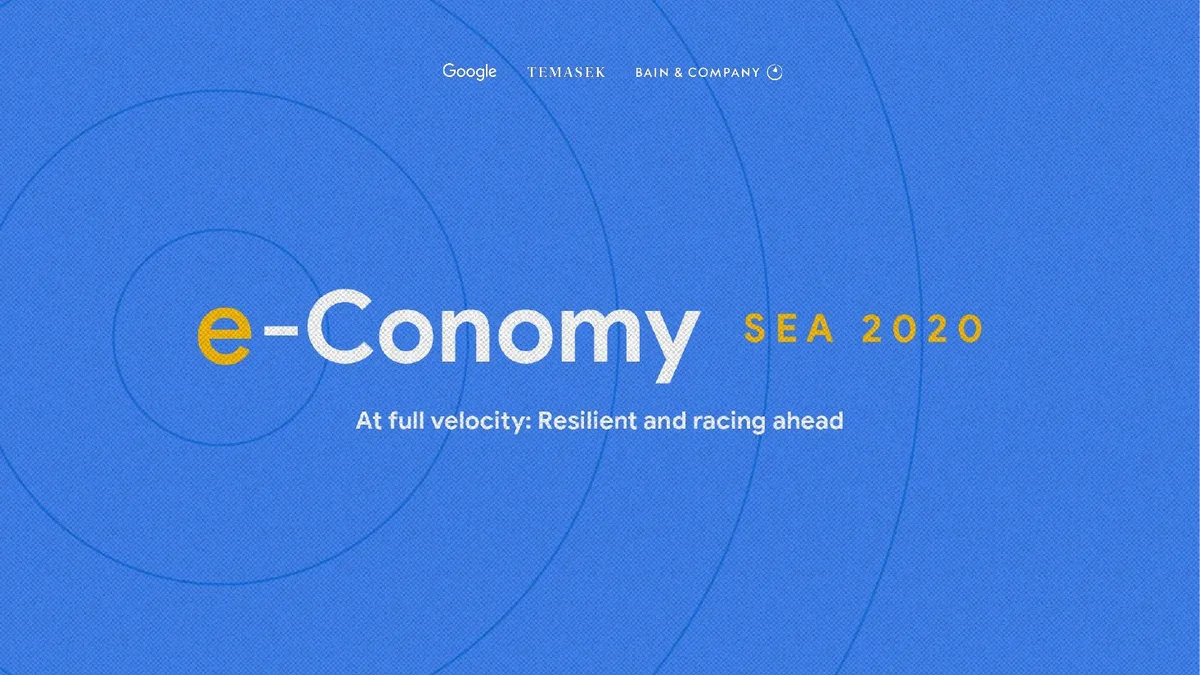 The slide features the logos of the three collaborating organizations and the report subtitle 'At full velocity: Resilient and racing ahead'.