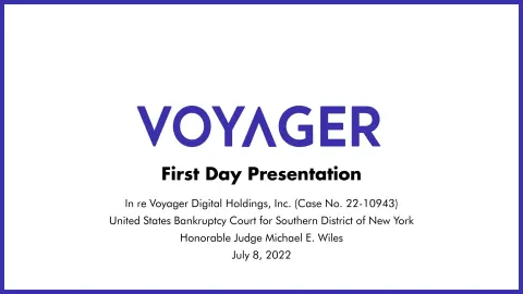 Voyager Digital | Investor Presentation Deck | 20 slides