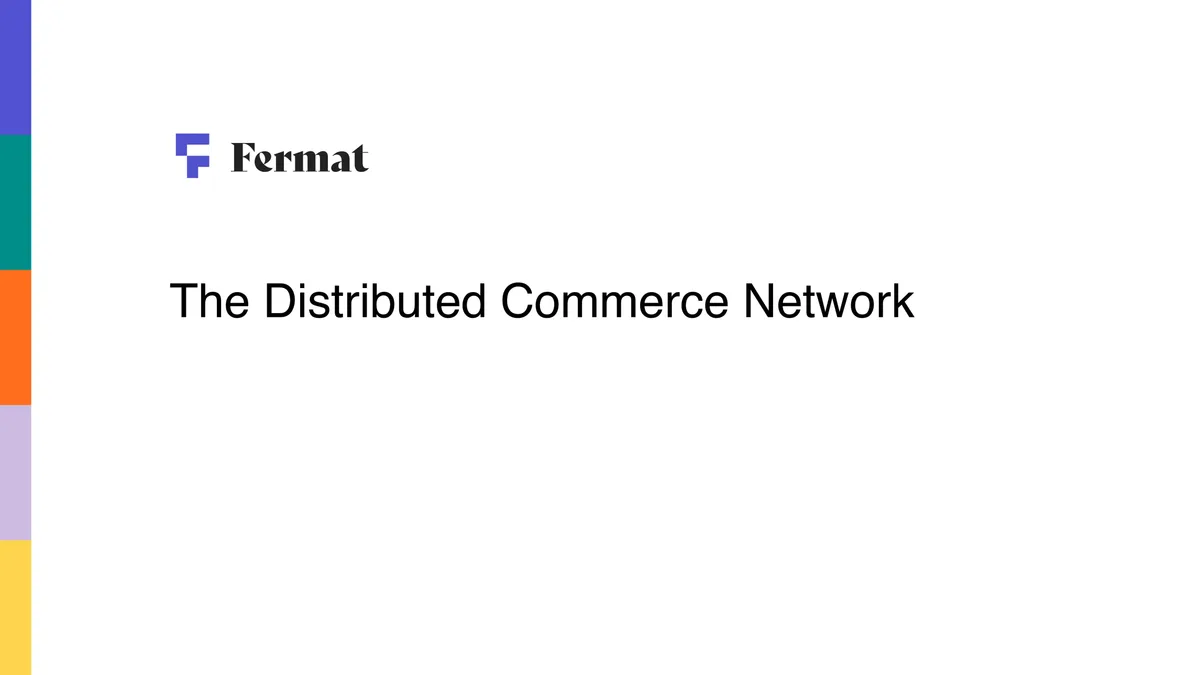 The pitch deck Fermat used to raise a $12 million seed round · slide 1