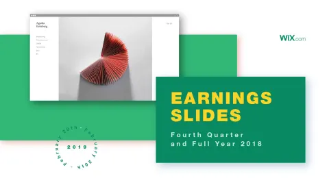 Wix | Results Presentation Deck | 22 slides