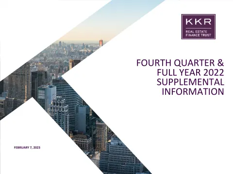 KKR Real Estate Finance Trust | Results Presentation Deck | 26 slides
