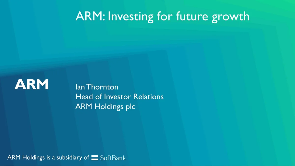 arm | Investor Presentation Deck | 40 slides · slide 1