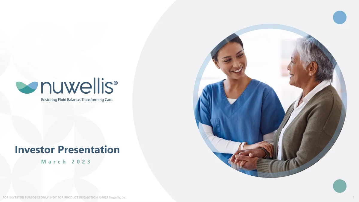 Nuwellis | Investor Presentation Deck | 26 slides · slide 1