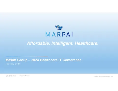 Marpai | Investor Conference Presentation Deck | 8 slides