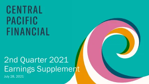 Central Pacific Financial | Results Presentation Deck | 13 slides