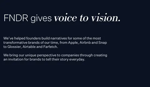 Pitch deck shows how firm advises founders of Snapchat, Vice, Glossier